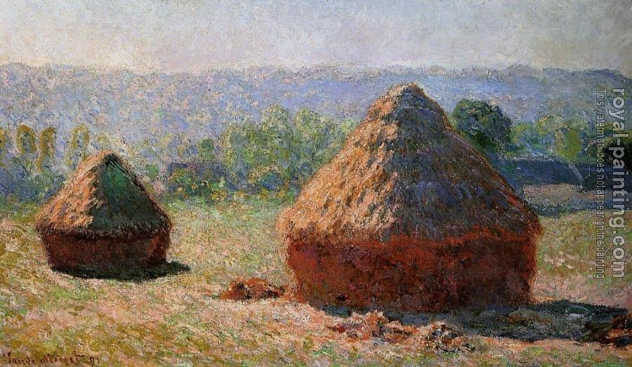 Claude Oscar Monet : Grainstacks at the End of Summer, Morning Effect